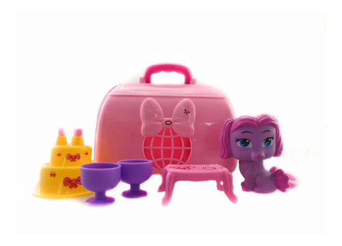 Set Pet Club Con Mascota Y Accesorios P/ Llevar Nenas C 0