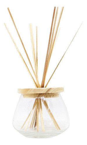 Frasco Recipiente Difusor Bombe Moderno Con Tapa Madera 0