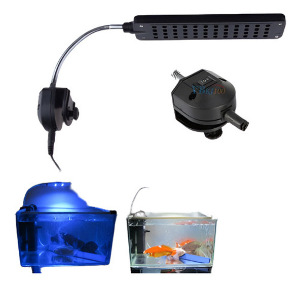 Planta De Agua De Acuario Ajustable Peces Tanque 48 Led Luz 0