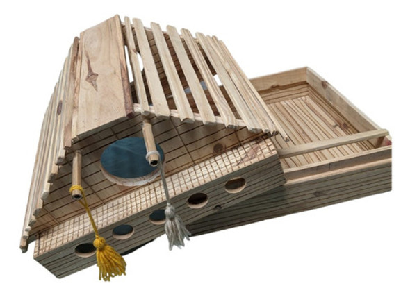 Casa Para Gatos Con Varios Juegos Y Transportadora 1
