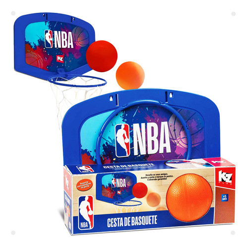 Cesta De Basquete Pendurar Original Nba Infantil Brinquedo 0