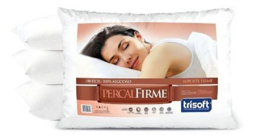 Travesseiro Percal Firme 180 Fios 50x70cm - Trisoft 0