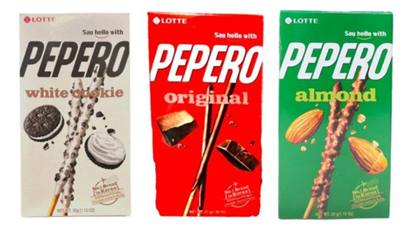 Mix Pepero - Galleta Baston X 3 Sabores. Origen Corea. 0