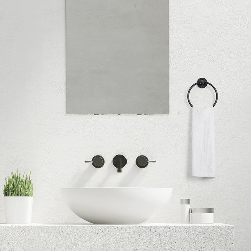 Set De 4 Accesorios Para Baño Negro Mate Nananardoso -9ch4g 1