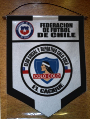 Banderin Paño 40cm Chile Colo Colo 0