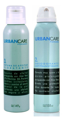 Pack Urban Care Deo 158 Ml + Espuma De Afeitar 149 G 0