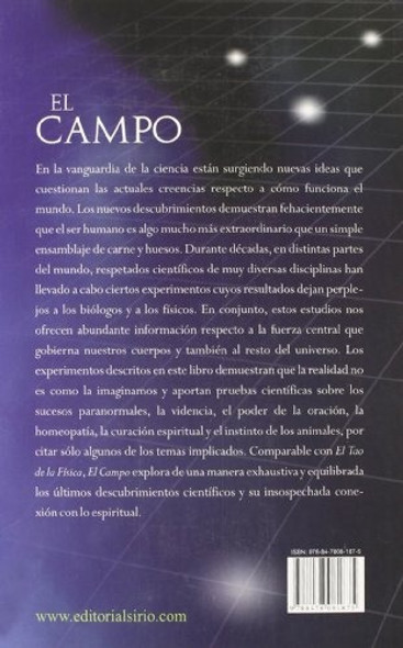 Libro : El Campo/the Field  - Lynne Mctaggart 1