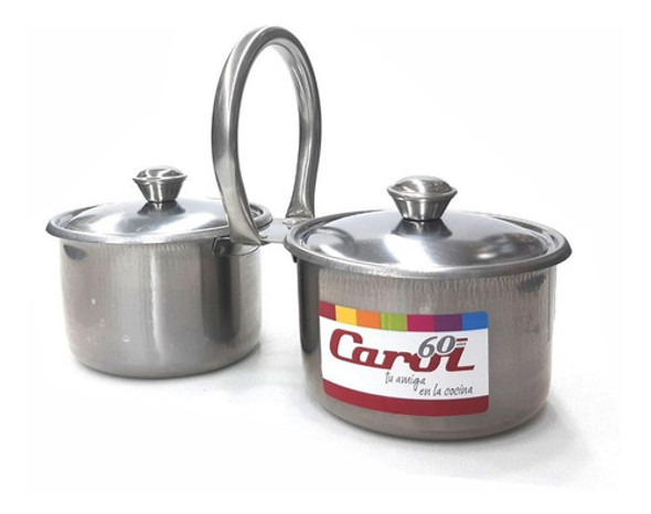 Azucarera Yerbera Acero Inoxidable C/ Tapa Carol 0