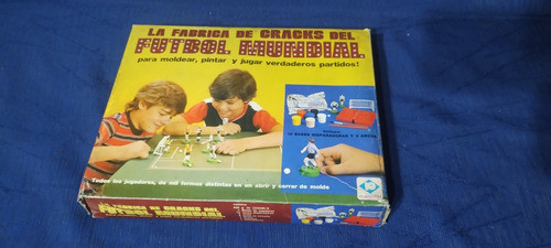 Set Futbol Para Moldear/pintar Jugadores Plastirama Años '70 1