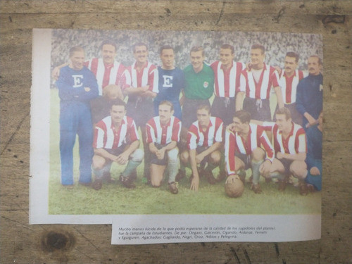 Recorte Estudiantes Lp Equipo Metropolitano 1945 Ongaro Otro 0
