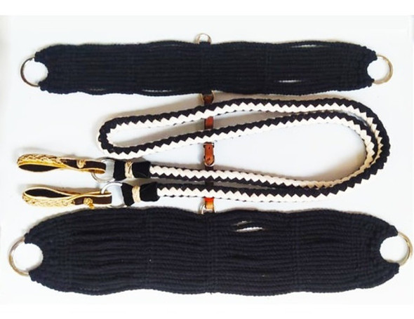 Rédea De Lã Trançada + Barrigueira E Cilha De Lã 0 Rédea De Lã Trançada + Barrigueira E Cilha De Lã 0