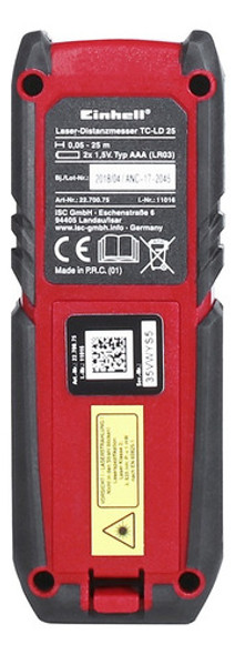 Medidor De Distancia Tc Ld 25 Einhell 1