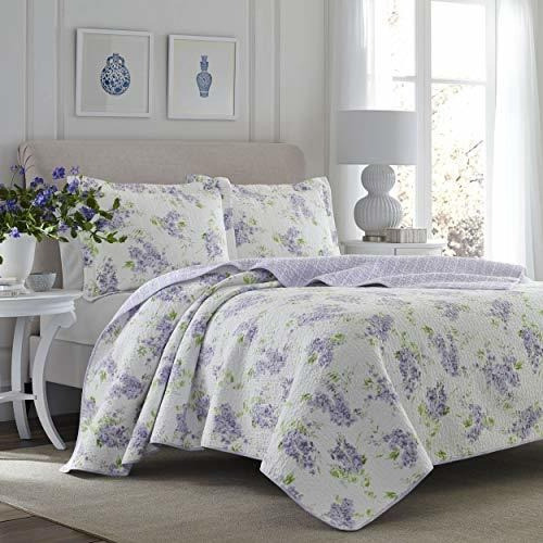 Laura Ashley  221051 Keighley Lila Colcha Juego Lila Fullque 0