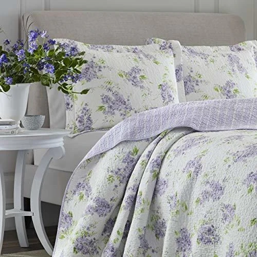 Laura Ashley  221051 Keighley Lila Colcha Juego Lila Fullque 1