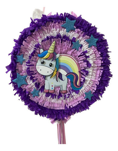 Piñata Mexicana Cumple De Unicornio Kaway  - Marvez 0