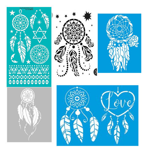 Stencil  Atrapasueños 18x27 Set 0