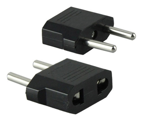 Enchufe Adaptador De Ficha Americana 2 Patas Chatas X10 Ax® 0