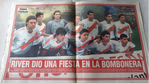 Póster River En La Bombonera 2004. Impecable. 0