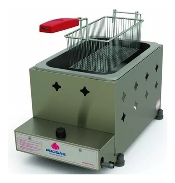 Freidora De Mesa Industrial A Gas Solo Aceite 5 Lt Pr10g 0