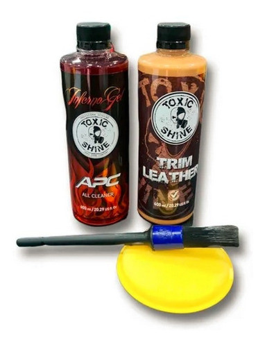 Kit 2 Unid Limpieza Y Revividor De Cueros Vinilos T Shine 0