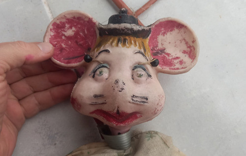 Antigua Marioneta Topo Gigio En Plastico Inflado Duro Unica 1