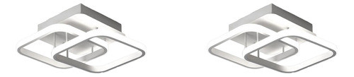 2x Lustre Acrílico De Estilo Nórdico, Luz De Teto Led Modern 0
