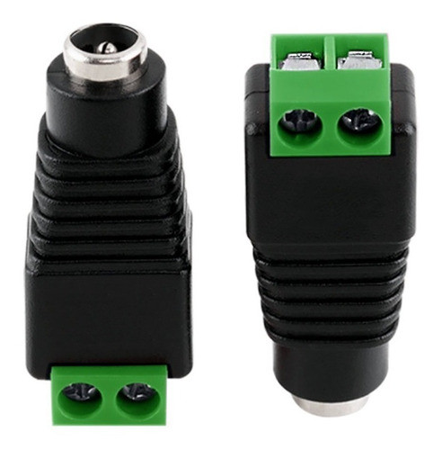 Conector Plug P4 Borne Kit 100 Peças Camera Cftv Fonte Femea 0
