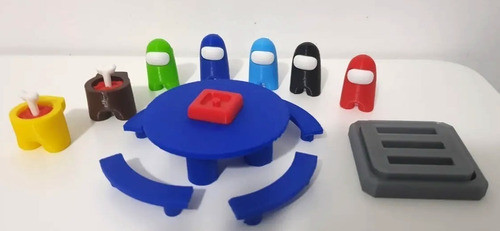 Mesa + 4 Bancos + Alcantarila + 5 Vivos 3cm + 2 Muertos 3d 1