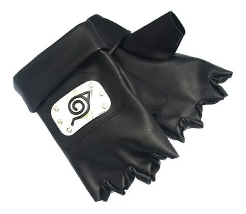 Luva Couro Kakashi Hatake Cosplay Anime Naruto 1
