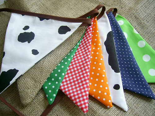 Banderines De Tela, Navidad, Fiestas, Eventos, Cumples 1