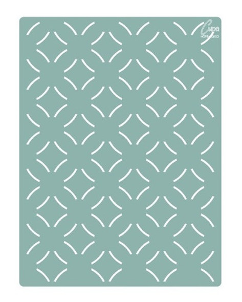 Stencil Geometrico  Pared Tela Piso Muebles Deco 0