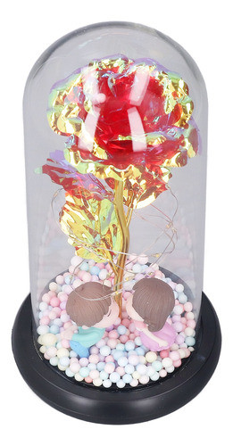 Led Artificial Rose Light Up Presente Romântico De Flores De 0