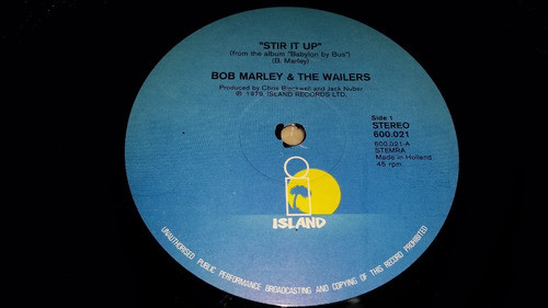 Bob Marley & The Wailers Stir It Up Vinilo Maxi Holland 1979 1
