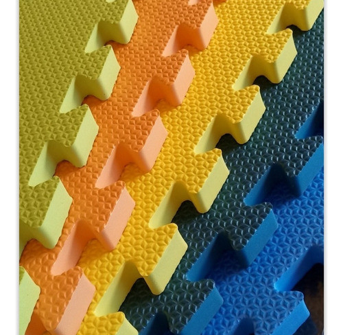 10 Tapetes Tatames Coloridos Eva 50 X 50 X 2cm 0