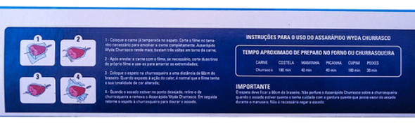 Kit 1x Rolo Papel Celofane Poliéster Churrasco 65mx45cm Wyda 1 Kit 1x Rolo Papel Celofane Poliéster Churrasco 65mx45cm Wyda 1