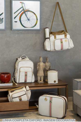 Bolsa Maternidade Lqq Oxford Grande - Branca 1