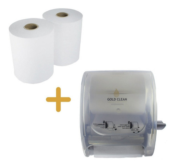 Kit Dispenser C/palanca + Pack 4 Toalla Rollo 0