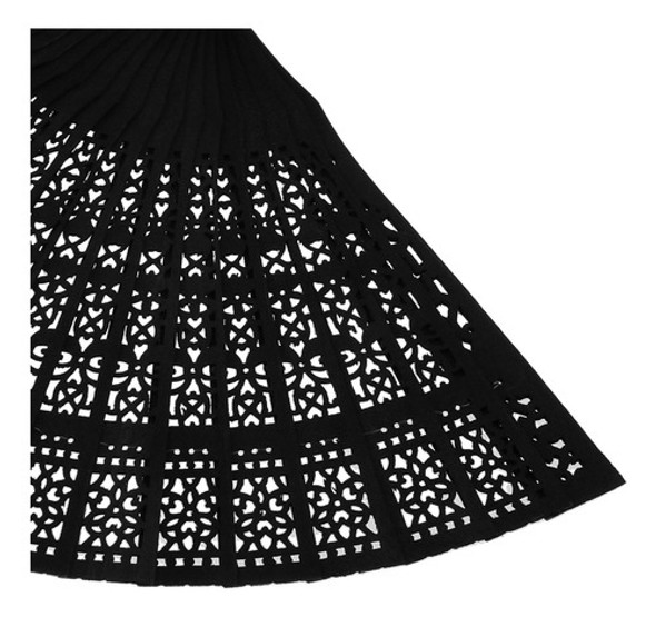 2 Peças De Ventilador Dobrável De Madeira Chinesa Para 1