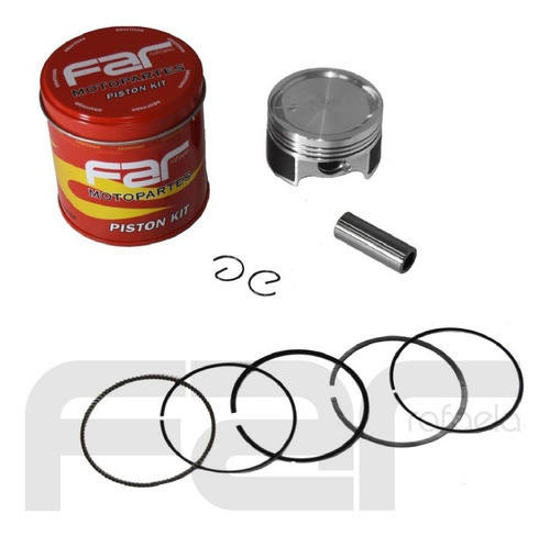 Kit Piston Dakar Cg 200 64.5 Mm Perno 15 Mm Far 1mm 1