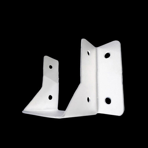 02 Unidades De Suportes De Viga Brancos 4x6cm 2mm Pergolado 0