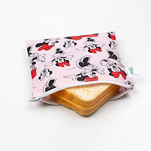 Bumkins Disney Baby Reutilizable Snack Bag Large, Minnie Mou 1