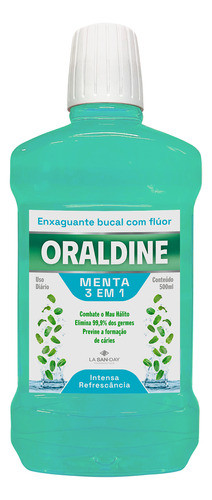 Oraldine Menta - 500ml - Com Álcool - La San Day 0