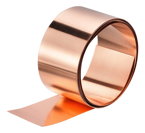 Lamina De Cobre Puro 99.9% 3.5m X 100mm X 0.1mm - 315gr 0