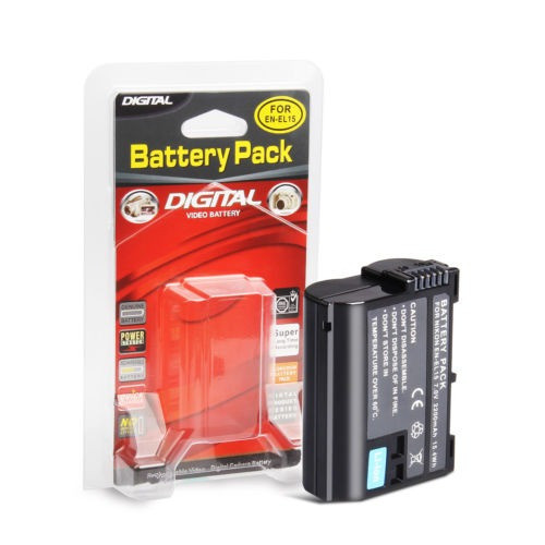 2 Piezas Batería En-el15 Para Cámaras D7100 De La D7000 De N 1