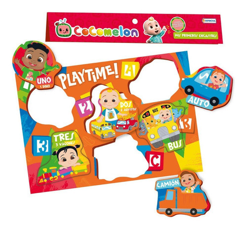 Cocomelon Juego Didactico Mis Primeros Encastres - Tapimovil 0