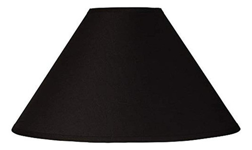 Pantalla De Lámpara Empire De Chimenea Grande Negra 6  Super 0