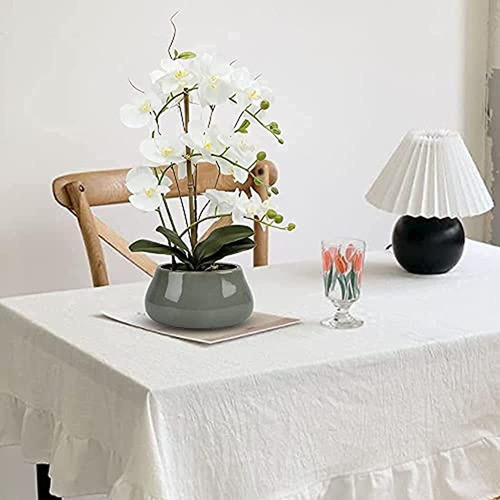 Faux White Orchid Artificial Flowers Phalaenopsis Plants Wit 1