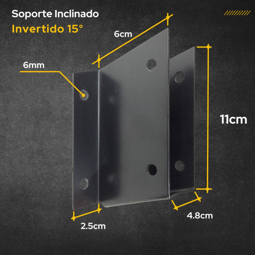 Soporte De Viga Tirante 2x5 Y 3x5 A 15º Inclinado Invertido 1