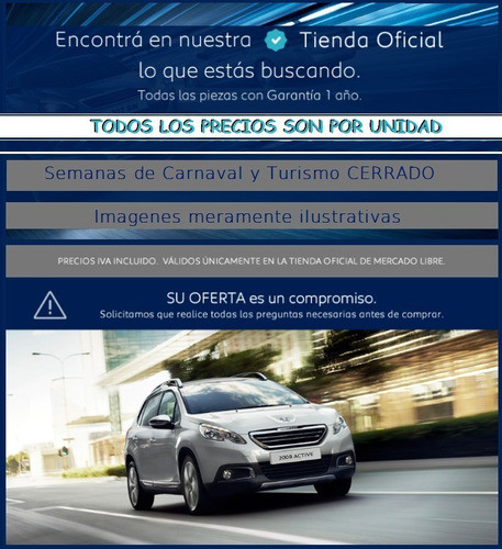 Pomo De Palanca Peugeot 206 Original 1