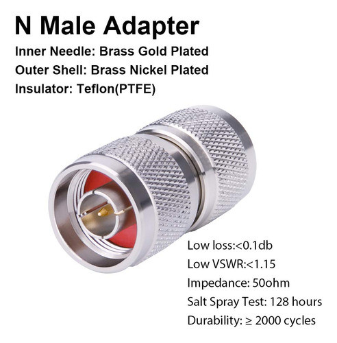 Mookeerf N Conector N Adaptador N Macho A N Macho Conector N 1
